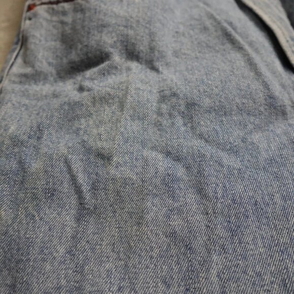 Vintage Levi's 505 Regular Fit Pants Men's 34X32 Blue Denim Straight Workwear - Picture 5 of 13